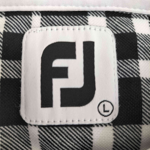 FootJoy チェック ジャカード フリースシャツ ギンガムチェック レディース JPN:L