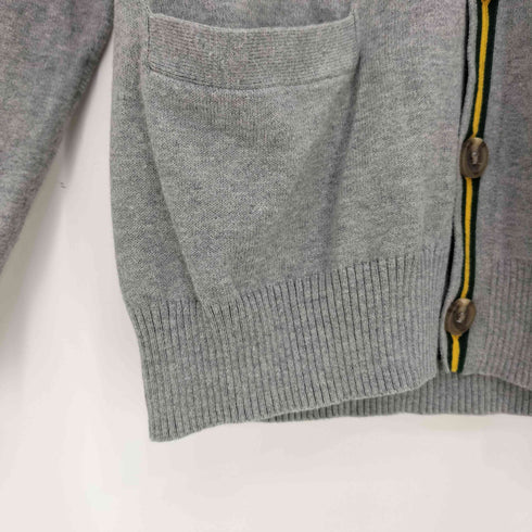 ポロラルフローレン POLO RALPH LAUREN 現行QRタグ ポニー刺繍 ライン Vネック カーディガン レディース import:M