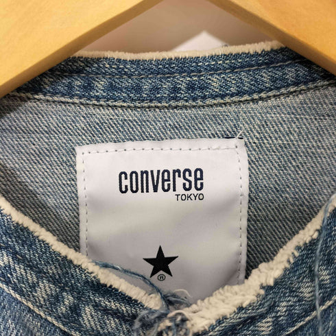 コンバーストウキョウ CONVERSE TOKYO ノーカラー デニム トラッカージャケット 2nd レディース JPN:1