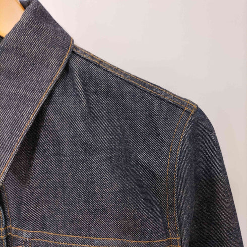 バーバリーブルーレーベル BURBERRY BLUE LABEL 濃紺 袖裏ノバチェック 3rd デニムジャケット レディース EUR:38