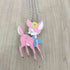 TNTNTUTU Deer Cartoon Long Necklace domestic レディース