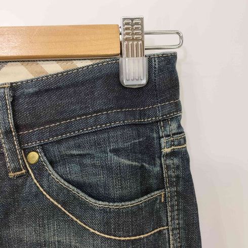 バーバリーブルーレーベル BURBERRY BLUE LABEL クロップド デニムパンツ レディース UK:24