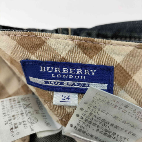 バーバリーブルーレーベル BURBERRY BLUE LABEL クロップド デニムパンツ レディース UK:24