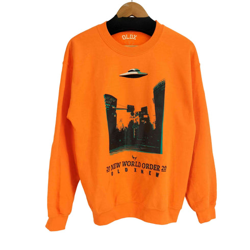 OLDX UFO フロントプリントクルーネックスウェット メンズ JPN:M