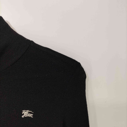 バーバリーブルーレーベル BURBERRY BLUE LABEL ウール ホース刺繍 ニット ブルゾン レディース EUR:38