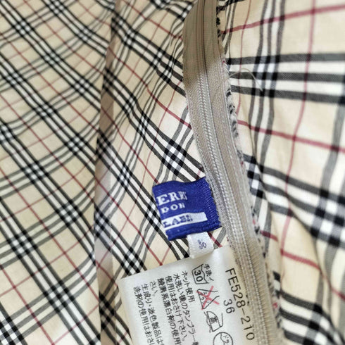 バーバリーブルーレーベル BURBERRY BLUE LABEL ノバチェック フリル キャミソール レディース JPN:36