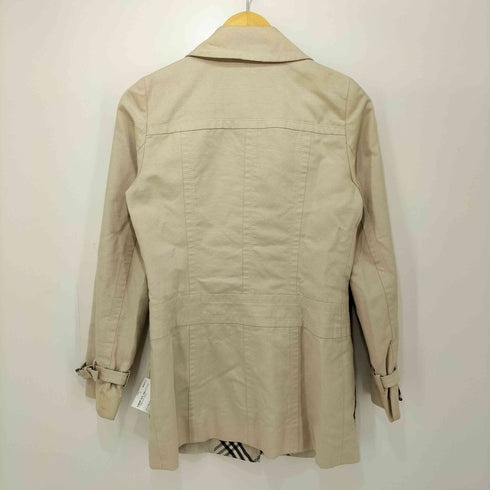 バーバリーブルーレーベル BURBERRY BLUE LABEL キャンバス ステンカラー ショートコート レディース EUR:38