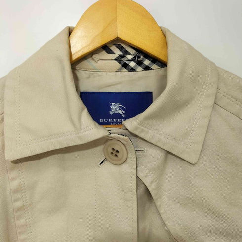 バーバリーブルーレーベル BURBERRY BLUE LABEL キャンバス ステンカラー ショートコート レディース EUR:38
