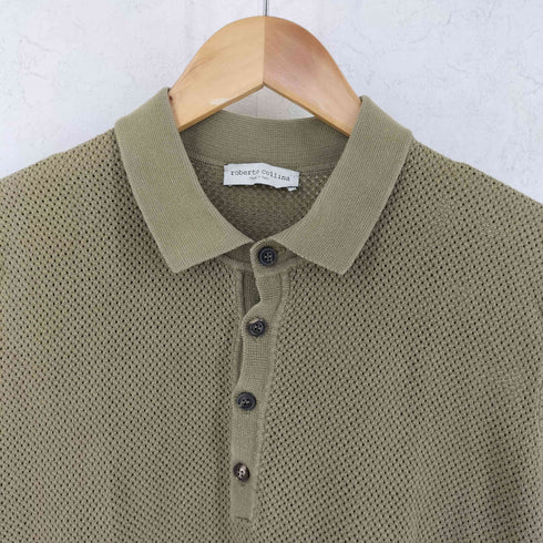 ロベルトコリーナ ROBERTO COLLINA コットン メッシュ ポロシャツ レディース