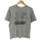 ヘインズ Hanes 80S ボディ OLD USA製 シマウマ ゼブラ プリント S/S ボックス Tシャツ 裾袖シングル 短丈 霜降り レディース import:L