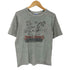 ヘインズ Hanes 80S ボディ OLD USA製 シマウマ ゼブラ プリント S/S ボックス Tシャツ 裾袖シングル 短丈 霜降り レディース import:L