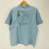 ヘインズ Hanes 80S ボディ OLD USA製 プリント S/S ボックス Tシャツ 裾袖シングル 短丈 1908-1984 レディース import:XL
