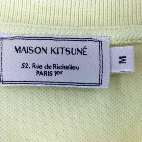 メゾンキツネ MAISON KITSUNE Tricolor Fox Patch Polo Shirts レディース M