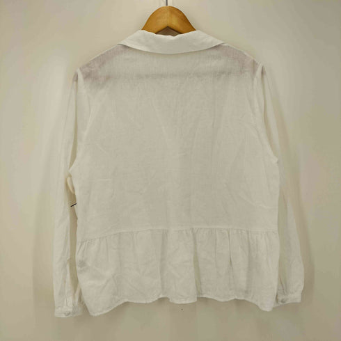 ザラ ZARA フリルペプラムシャツ ブラウス レディース import:S