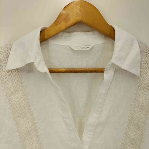 ザラ ZARA フリルペプラムシャツ ブラウス レディース import:S