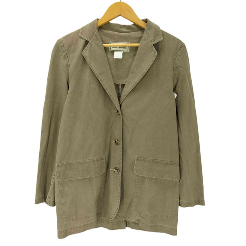 エルエルビーン L.L.Bean 90S コットン ツイル 3B テーラード ジャケット レディース