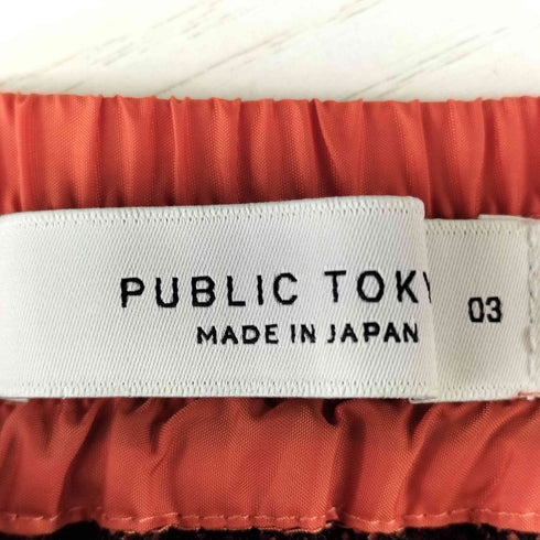 パブリックトウキョウ PUBLIC TOKYO 刺繍 裏地メッシュ 水陸両用 ショートパンツ メンズ JPN:3
