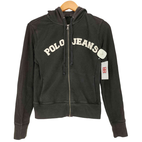 ポロジーンズカンパニーラルフローレン POLO JEANS COMPANY RALPH LAUREN アーチロゴ ワッペン ジップ パーカー レディース import:S