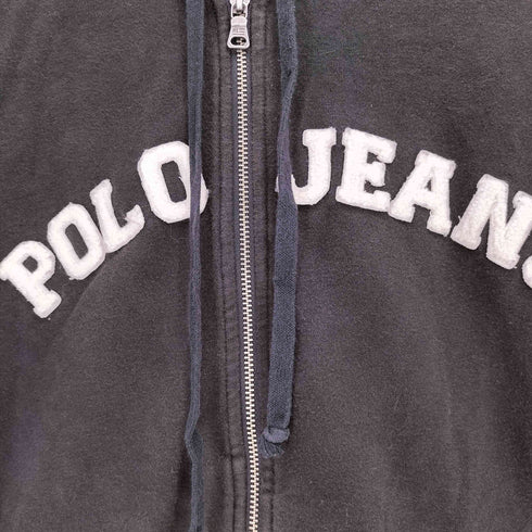 ポロジーンズカンパニーラルフローレン POLO JEANS COMPANY RALPH LAUREN アーチロゴ ワッペン ジップ パーカー レディース import:S