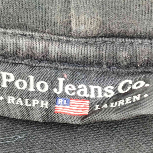 ポロジーンズカンパニーラルフローレン POLO JEANS COMPANY RALPH LAUREN アーチロゴ ワッペン ジップ パーカー レディース import:S