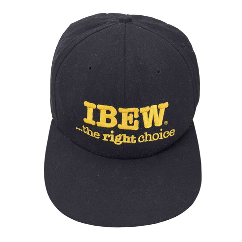 UNION WEAR USA製 IBEW the right choice 刺繍 6パネル キャップ メンズ