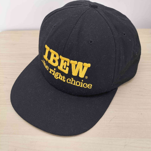 UNION WEAR USA製 IBEW the right choice 刺繍 6パネル キャップ メンズ