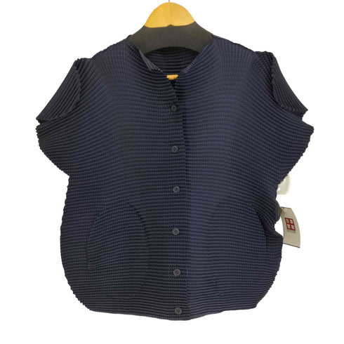 イッセイミヤケミー ISSEY MIYAKE me プリーツ S/S カーディガン レディース