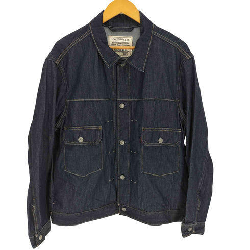 リーバイス Levis WELLTHREAD(R) TYPE II ダークインディゴ RIGID トラッカー デニム ジャケット メンズ JPN:L