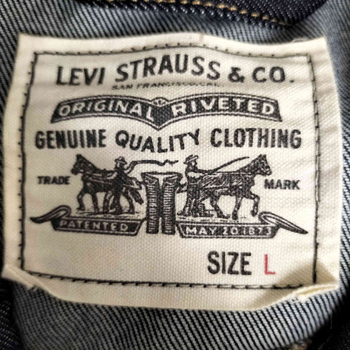 リーバイス Levis WELLTHREAD(R) TYPE II ダークインディゴ RIGID トラッカー デニム ジャケット メンズ JPN:L