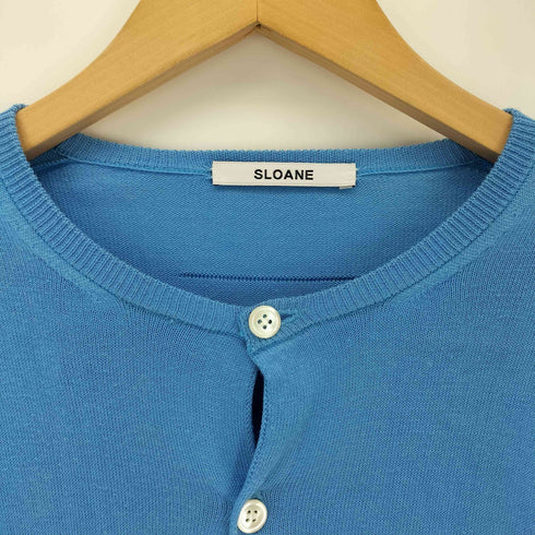 スローン SLOANE 14G天竺コットンクルーネックカーディガン レディース 1