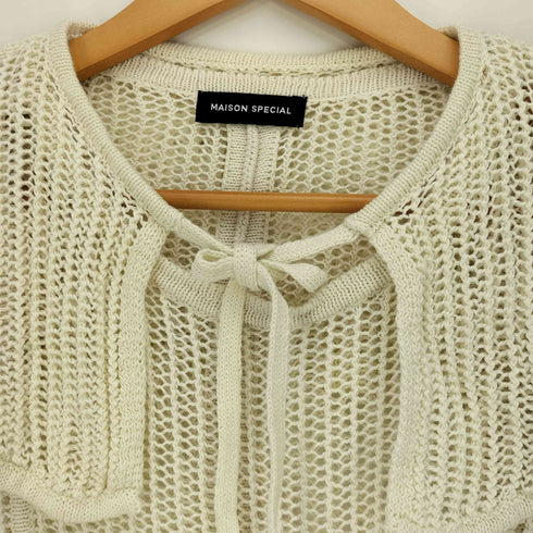 メゾンスペシャル MAISON SPECIAL 21SS ストローヤーンビックカラーニット レディース FREE