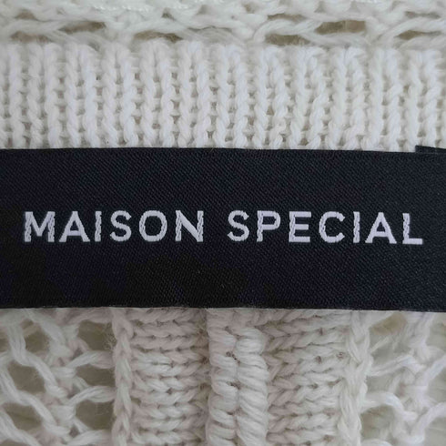 メゾンスペシャル MAISON SPECIAL 21SS ストローヤーンビックカラーニット レディース FREE