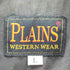 プレインズ PLAINS 90-00S OLD L/S ブラック ウエスタン シャツ メンズ import:L