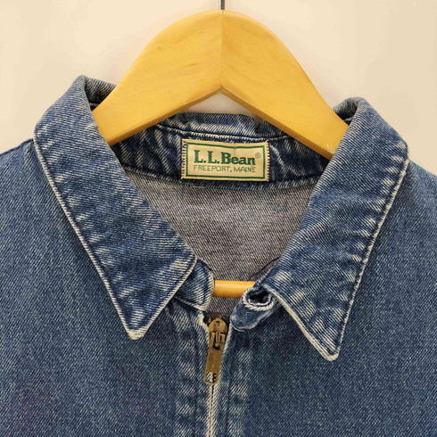 エルエルビーン L.L.Bean FREEPORT MAINE 70-80S USA製 OLD デニム スポーツ ジャケット スウィングトップ ブルゾン VINTAGE ヴィンテージ 短丈 IDEAL ジップ メンズ