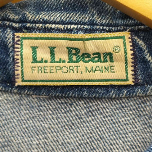 エルエルビーン L.L.Bean FREEPORT MAINE 70-80S USA製 OLD デニム スポーツ ジャケット スウィングトップ ブルゾン VINTAGE ヴィンテージ 短丈 IDEAL ジップ メンズ