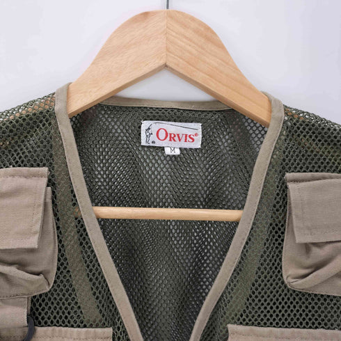 オービス ORVIS 80-90S OLD メッシュ フィッシング ベスト メンズ import:M