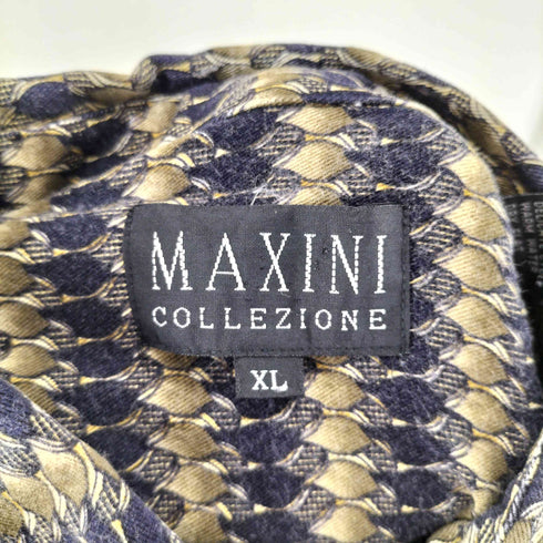 MAXINI レーヨン 総柄 S/S シャツ メンズ XL