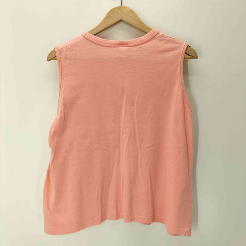 BLUES EXPRESS 80-90S USA製 コットン ポケ付き 無地 ブランク ノースリーブ Tシャツ タンクトップ 裾シングル メンズ import:M