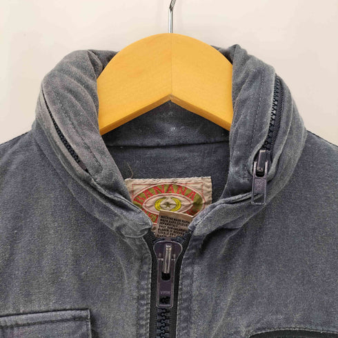 バナナリパブリック BANANA REPUBLIC 80S OLD 初期 バナナタグ パッカブル フード コットン ジップアップ ワーク ハンティング サファリ ベスト メンズ import:XS