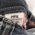 ピーピーエフエム PPFM ダブルウエスト USED加工 デニム メンズ JPN:XL