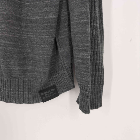 カルバンクラインジーンズ Calvin Klein Jeans VネックL/Sニット メンズ L