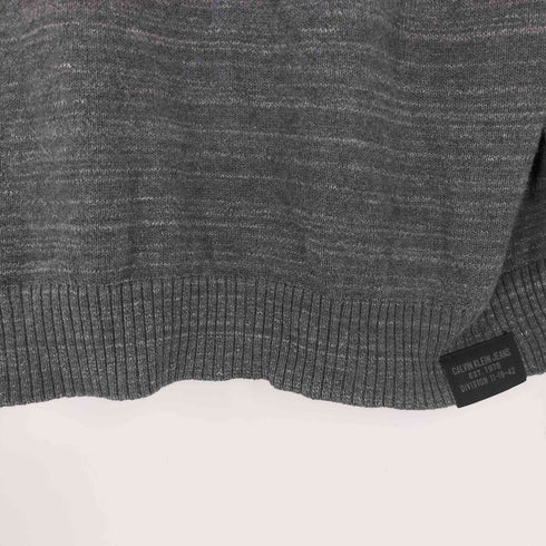 カルバンクラインジーンズ Calvin Klein Jeans VネックL/Sニット メンズ L