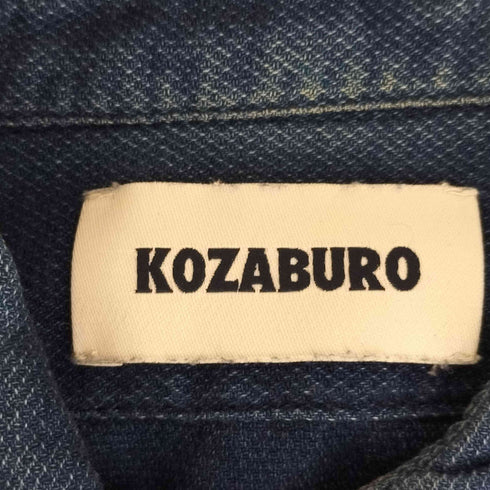 コウザブロウ KOZABURO 変形 L/Sインディゴデニムシャツ メンズ 1