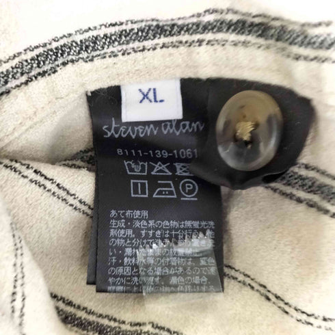 スティーブンアラン Steven Alan CL クレープ オープンカラー シャツ メンズ XL