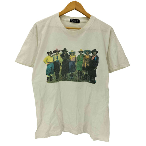 Mj GrANT 90S USA製 カウガールフォトプリントTシャツ メンズ import:L