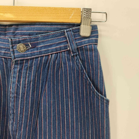 リーバイス Levis 80-90S 26398 9764 ストライプ ストレート デニム パンツ ロケット TALON ジップ レディース W25L30