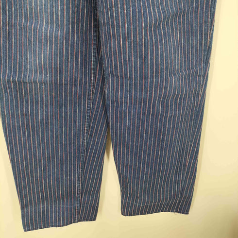 リーバイス Levis 80-90S 26398 9764 ストライプ ストレート デニム パンツ ロケット TALON ジップ レディース W25L30
