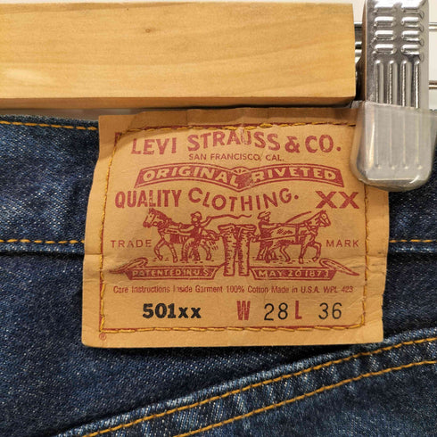 リーバイス Levis 90S USA製 501 ボタンフライ ストレート デニム パンツ ボタン裏 553 刻印 99年7月製 レディース W28 L36