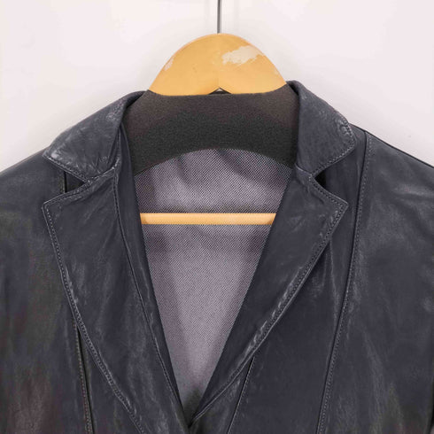 ジョルジオブラット Giorgio Brato 変形 レザータキシードジャケット レディース 42