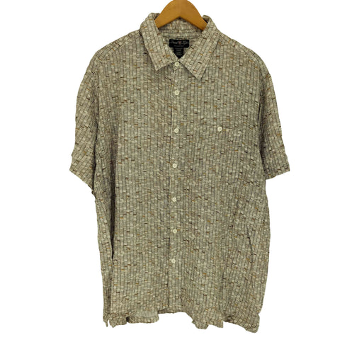 デヴィッドテイラー david taylor 総柄 レーヨン S/S シャツ メンズ XL